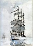 Henry Scott Tuke Four Masted Barque oil painting on canvas